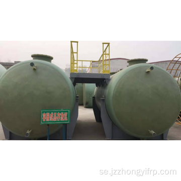 Vatten FRP -tank för industriell vattenbehandling GRP